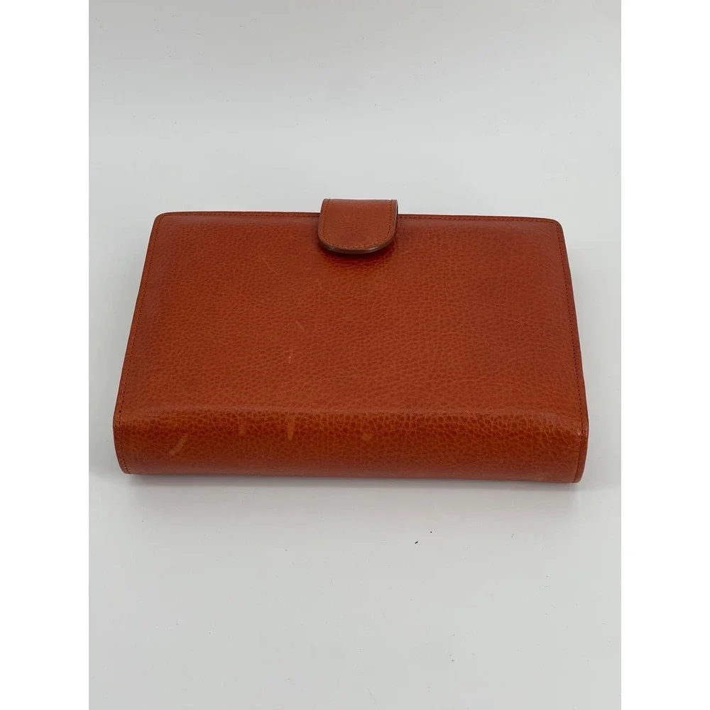 Gillio Firenze Amica Leather Planner Binder Brown Personal Size No Inserts